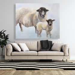 Canvas 48 x 60 - Sheep and its baby