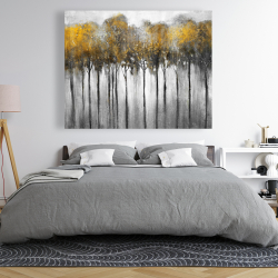 Canvas 48 x 60 - Abstract yellow forest