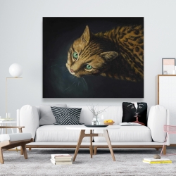 Toile 48 x 60 - Chat de bengale