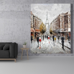 Toile 48 x 60 - Rue achalandée de paris