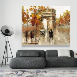 Toile 48 x 60 - Arc de triomphe en automne