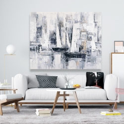 Canvas 48 x 60 - Industrial style sailboats