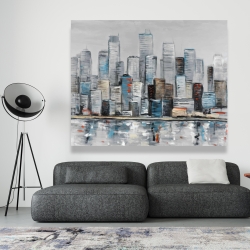 Toile 48 x 60 - Horizon urbain abstrait