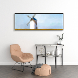 Framed 16 x 48 - Big windmill