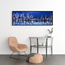 Framed 16 x 48 - Blue skyline