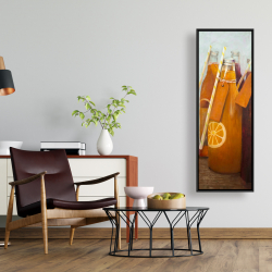 Framed 16 x 48 - Orange summer drinks