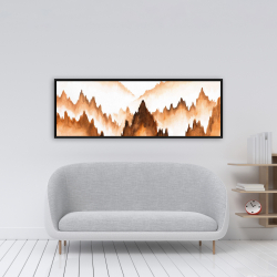 Framed 16 x 48 - Mountain of large fir trees