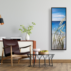 Framed 16 x 48 - Oyat plant and seaside
