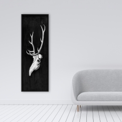 Encadré 16 x 48 - Crâne de cerf dans le noir