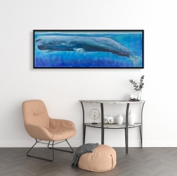 Framed 16 x 48 - Sperm whale