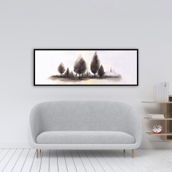 Framed 16 x 48 - Landscape of trees