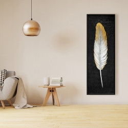 Framed 16 x 48 - Golden feather