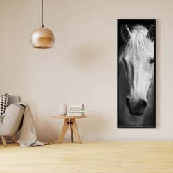 Framed 16 x 48 - Monochrome horse