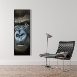 Framed 16 x 48 - Gorilla face