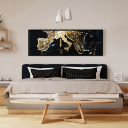 Framed 16 x 48 -  european continent
