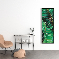 Encadré 16 x 48 - Feuilles de plantes exotiques