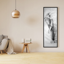 Framed 16 x 48 - Great elephant