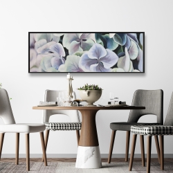 Encadré 16 x 48 - Fleurs d'hortensia colorées