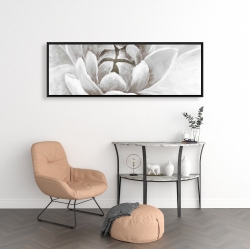 Encadré 16 x 48 - Delicate chrysanthème blanche