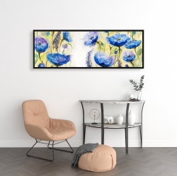 Encadré 16 x 48 - Jardin bleu