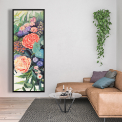 Encadré 20 x 60 - Mélodie de fleurs