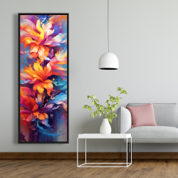 Framed 20 x 60 - Colorful plants