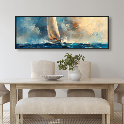 Framed 20 x 60 - Small wave