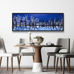 Framed 20 x 60 - Blue skyline