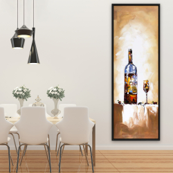 Framed 20 x 60 - White wine