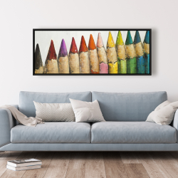 Encadré 20 x 60 - Crayons de couleur debout