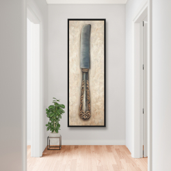 Framed 20 x 60 - Vintage butter knife