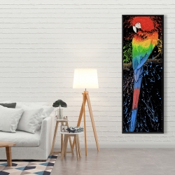 Encadré 20 x 60 - Perroquet arc-en-ciel