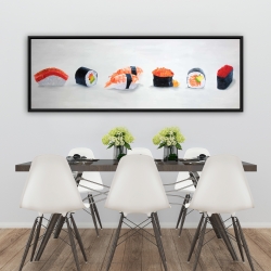 Framed 20 x 60 - Delicious sushis