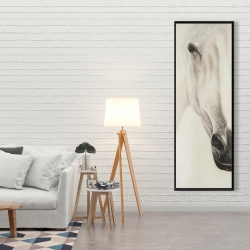 Framed 20 x 60 - Half portrait of a peaceful horse