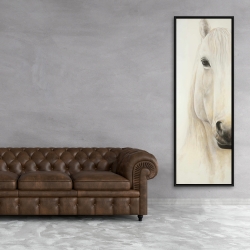 Framed 20 x 60 - Half portrait of a smiling horse