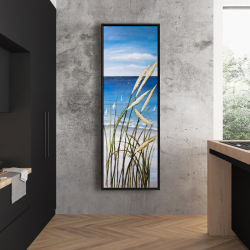 Framed 20 x 60 - Oyat plant and seaside