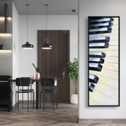 Encadré 20 x 60 - Piano vue rapprochée