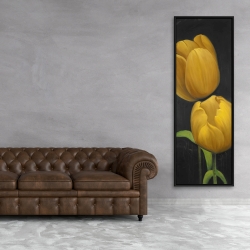 Framed 20 x 60 - Two daffodils flowers