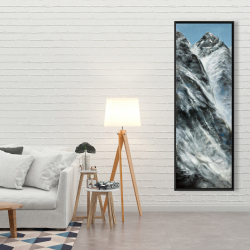 Encadré 20 x 60 - Montagnes du mur de lhotse du côté du népal