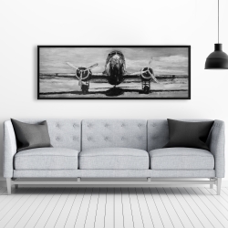 Framed 20 x 60 - Grayscale plane