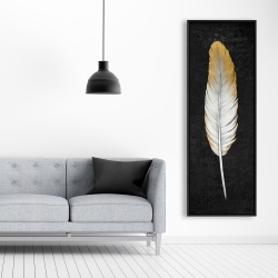 Framed 20 x 60 - Golden feather