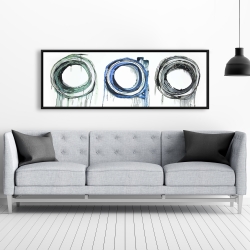 Framed 20 x 60 - Trio of circles