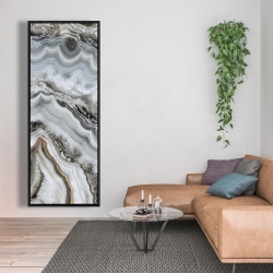 Framed 20 x 60 - Abstract geode
