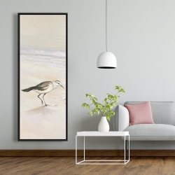 Framed 20 x 60 - Semipalmated sandpiper on the beach