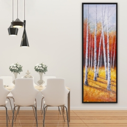 Framed 20 x 60 - Fall forest landscape