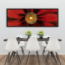 Encadré 20 x 60 - Marguerite rouge