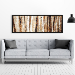 Framed 20 x 60 - Tree trunks