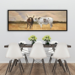 Framed 20 x 60 - Nguni herd