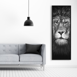 Encadré 20 x 60 - Portrait de lion