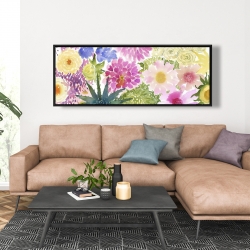 Encadré 20 x 60 - Ensemble de fleurs exotiques